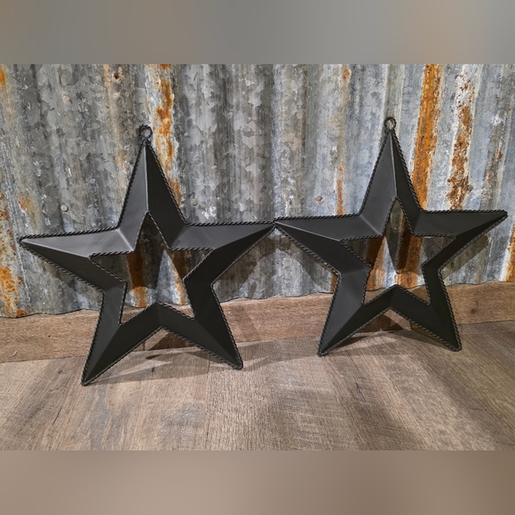 Hobby Lobby Other - 15" Rustic Metal Star Wall Decor Set Of 2